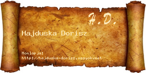 Hajduska Dorisz névjegykártya